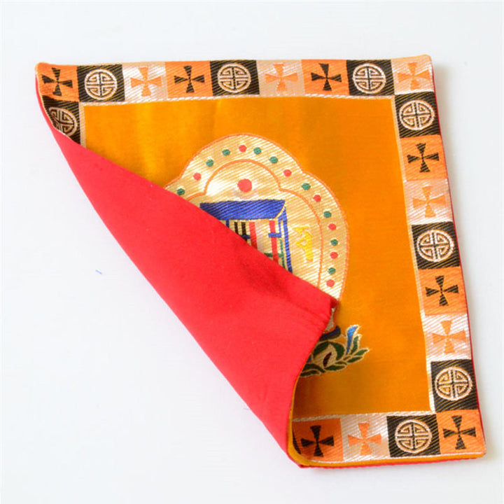 Tappetino da preghiera per altare Man-Bcu Kalachakra Meditazione curativa Tappetino Jacquard