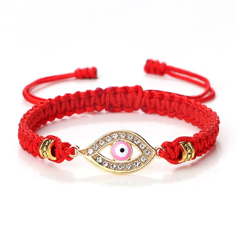 Braccialetto di corda Buddha Stones Evil Eye Keep Away Evil Spirits