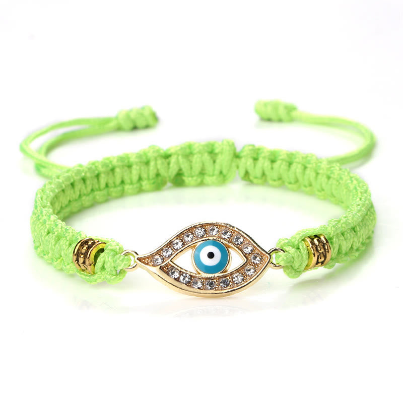 Braccialetto di corda Buddha Stones Evil Eye Keep Away Evil Spirits