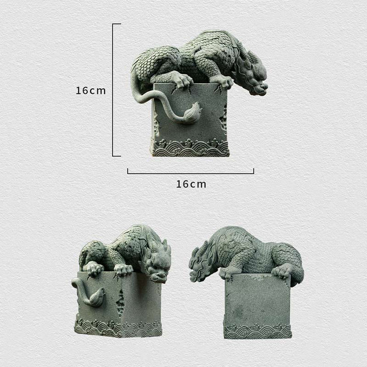 Buddha Stones Feng Shui in piedi seduto drago successo fortuna decorazione della casa - image 19