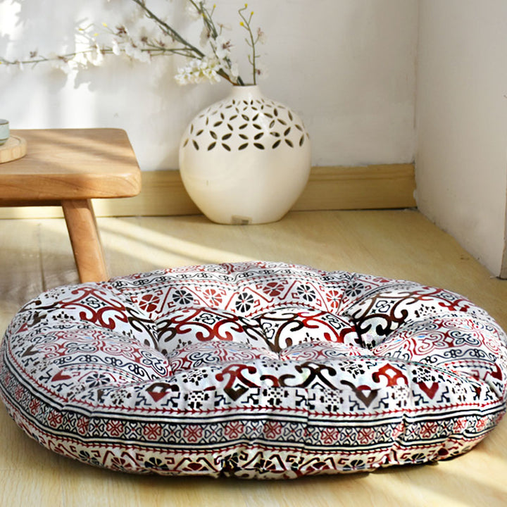 Cuscino per seduta da meditazione in cotone e lino, decorazione per la casa