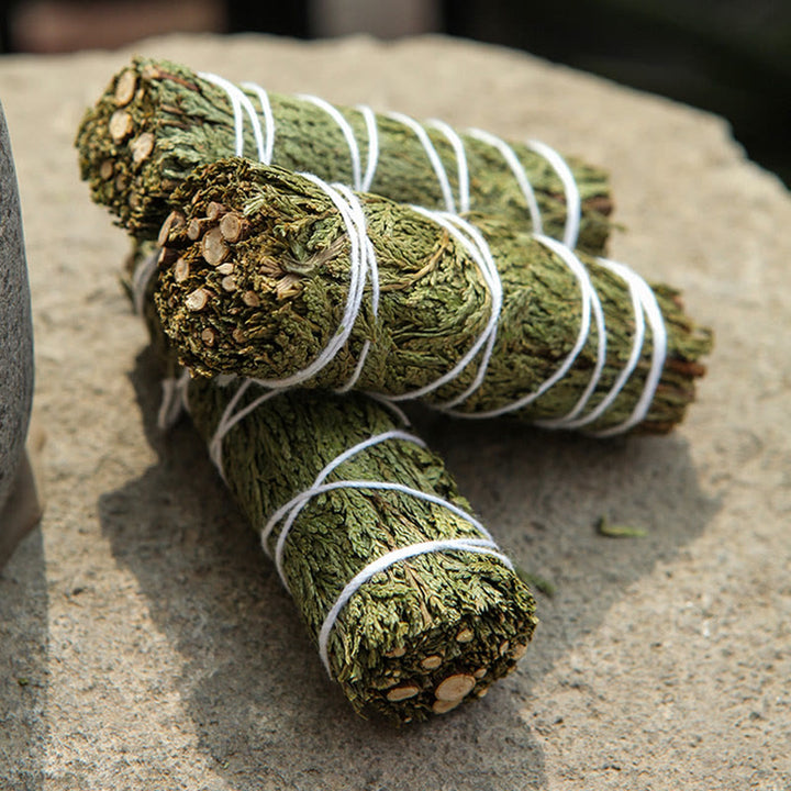 Buddha Stones Cedar Smudge Stick per la pulizia della casa Incenso Meditazione e rituali Bastoncini di cedro Bacchette di incenso