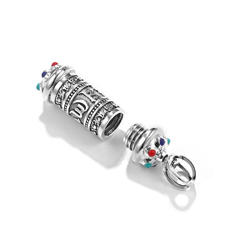 Ciondolo con collana Buddha Stones tibetano Om Mani Padme Hum Focus - image 6