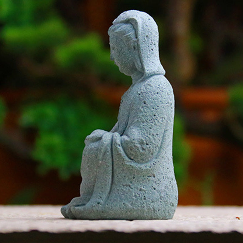 Buddha Stones Avalokitesvara Statua Benedizione Decorazione per la casa - image 15