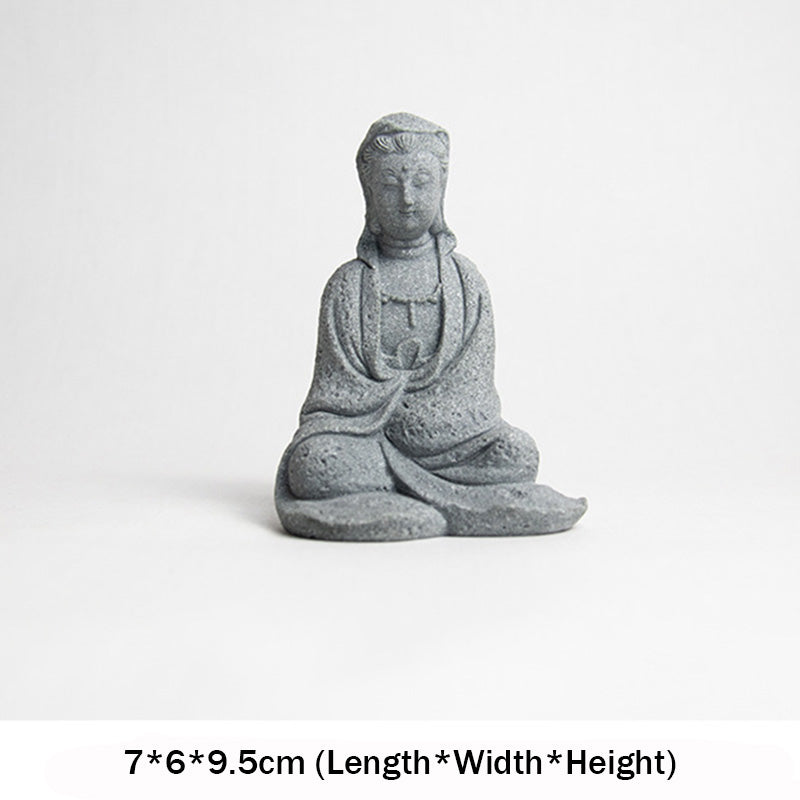 Buddha Stones Avalokitesvara Statua Benedizione Decorazione per la casa