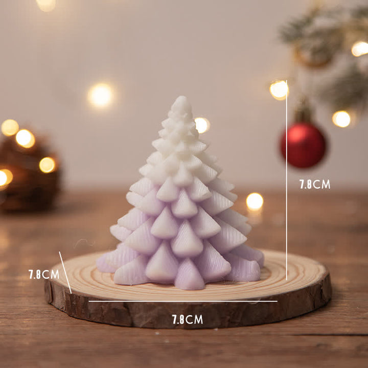 Candela profumata in cera di soia per albero di Natale, regalo per familiari e amici