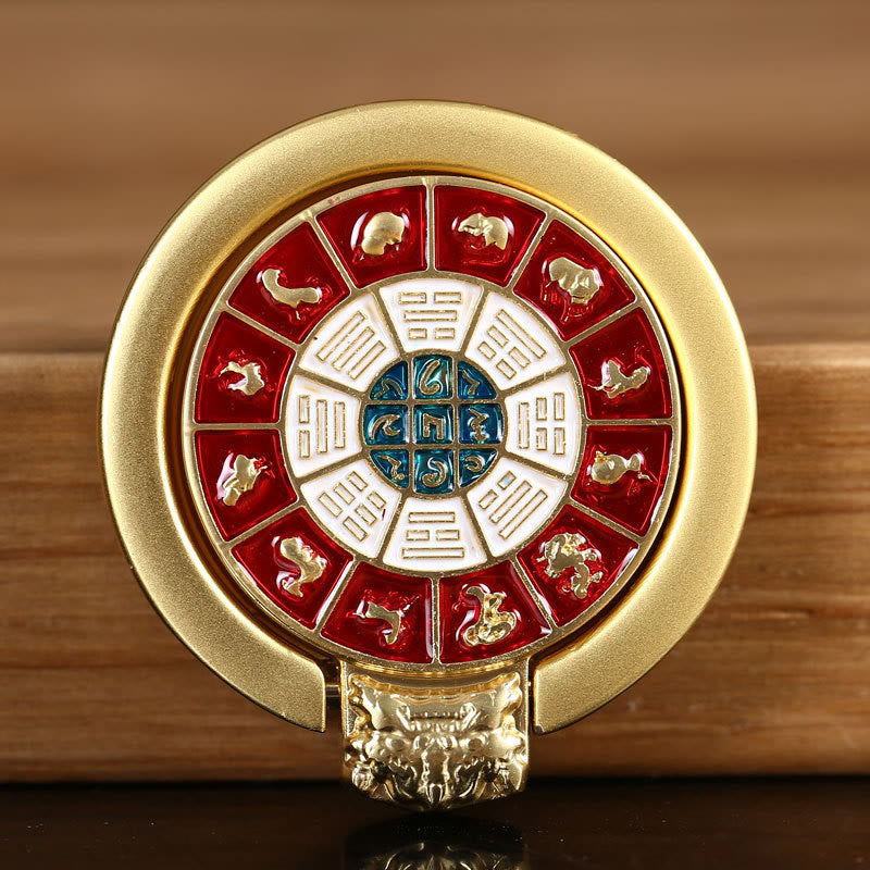 Supporto per anello per telefono con simbolo della pace tibetano Om Mani Padme Hum, decorazioni universali per telefono
