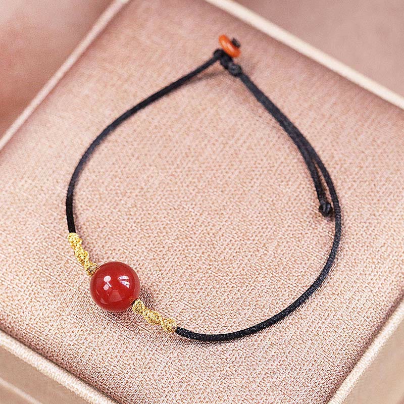 Buddha Stones Agata rossa naturale Calcedonio Autoaccettazione Fiducia String Bead Bracciale Collana Pendente