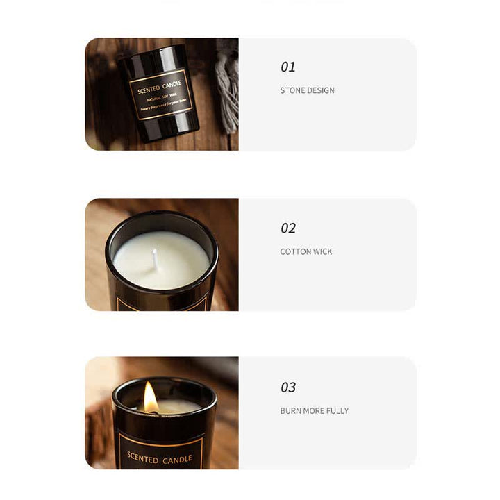 Candela di cera di soia profumata per aromaterapia con fragranza di pera e fresia Blue Bell Meditazione Preghiera - image 14