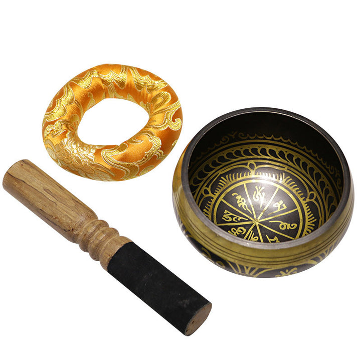 Buddha Stones Ciotola tibetana per la meditazione, realizzata a mano per la guarigione e la consapevolezza, set di ciotole tibetane per il supporto e la protezione - image 13