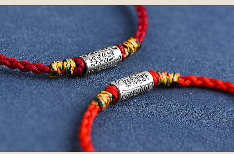 Buddha Stones Bracciale Cavigliera in Argento Sterling 925 Fatto a Mano Tutto Va Bene Design Protezione Forza