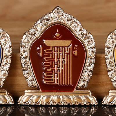 Supporto per anello per telefono con simbolo della pace tibetano Om Mani Padme Hum, decorazioni universali per telefono