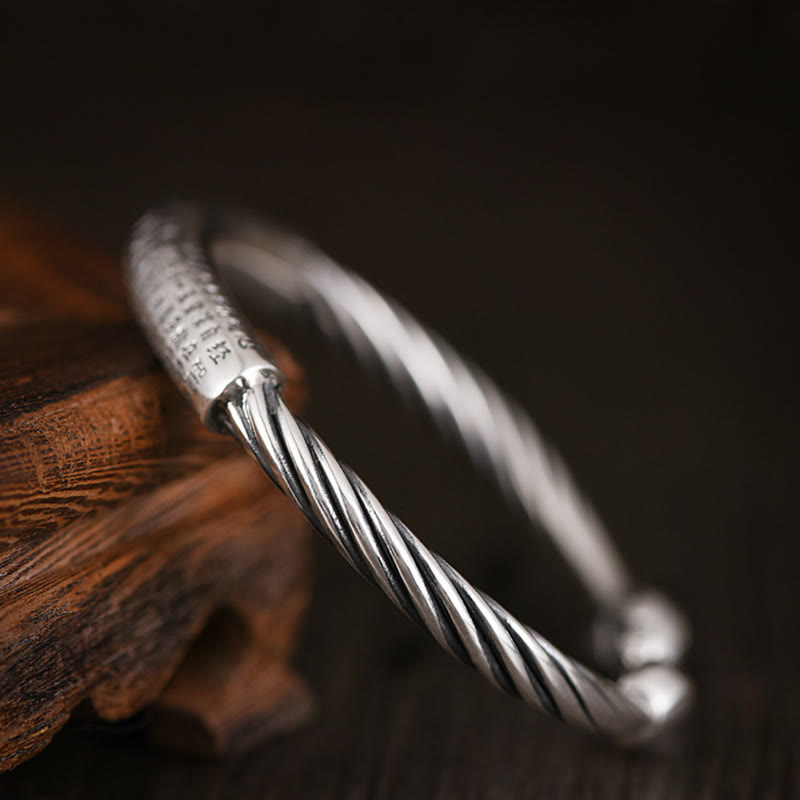 Braccialetto con polsino in Buddha Stones tibetana Om Mani Padme Hum Heart Sutra Purezza - image 5