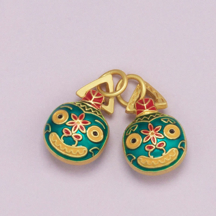 Buddha Stones Oro Ingoiare Bestia Famiglia Fortuna Portachiavi Auto Telefono Appeso Decorazione