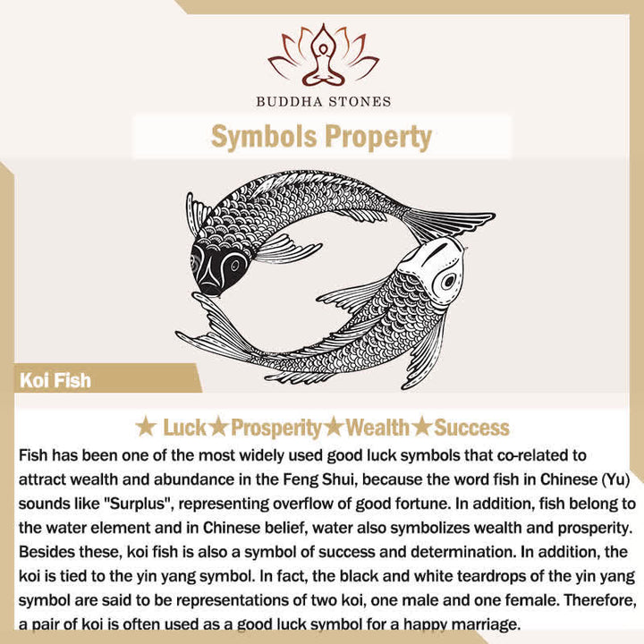 Anello Buddha Stones 925 Sterling Silver Lotus Koi Fish Enlightenment