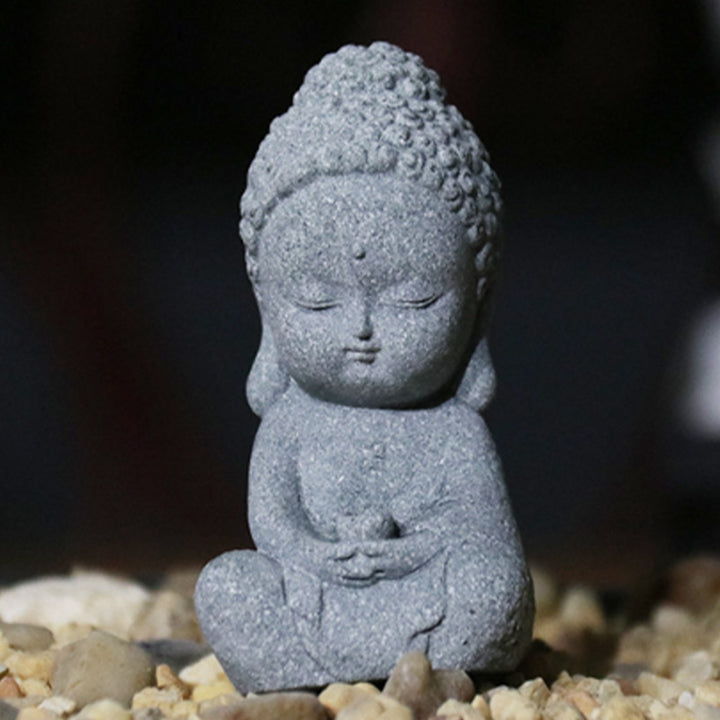 Buddha Stones Meditazione Statua del Buddha Compassione Decorazione della casa