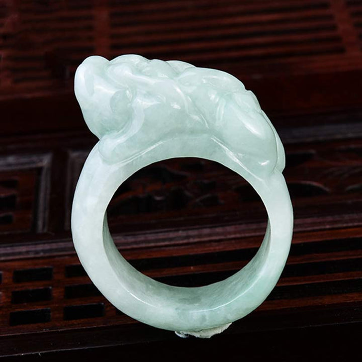 Anello della fortuna Fengshui Wealth Jade PiXiu