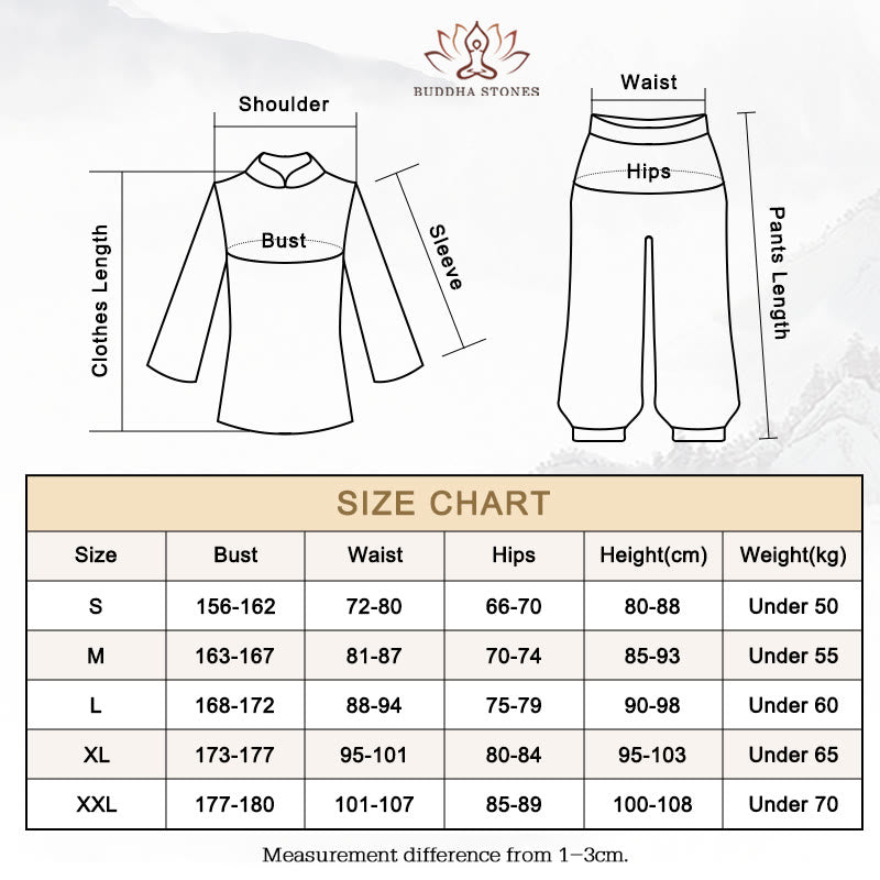 Buddha Stones Zen Pratica Yoga Meditazione Preghiera Scollo a V Design Uniforme Cotone Lino Abbigliamento Donna Set - image 17