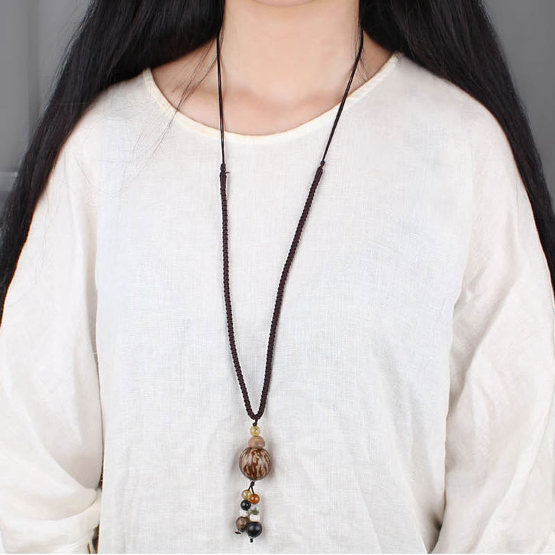 Collana con ciondolo Buddha Stones Bodhi Seed Lotus Wisdom Harmony - image 11