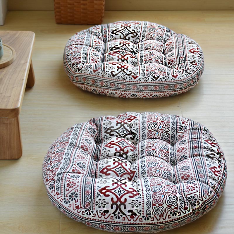 Cuscino per seduta da meditazione in cotone e lino, decorazione per la casa