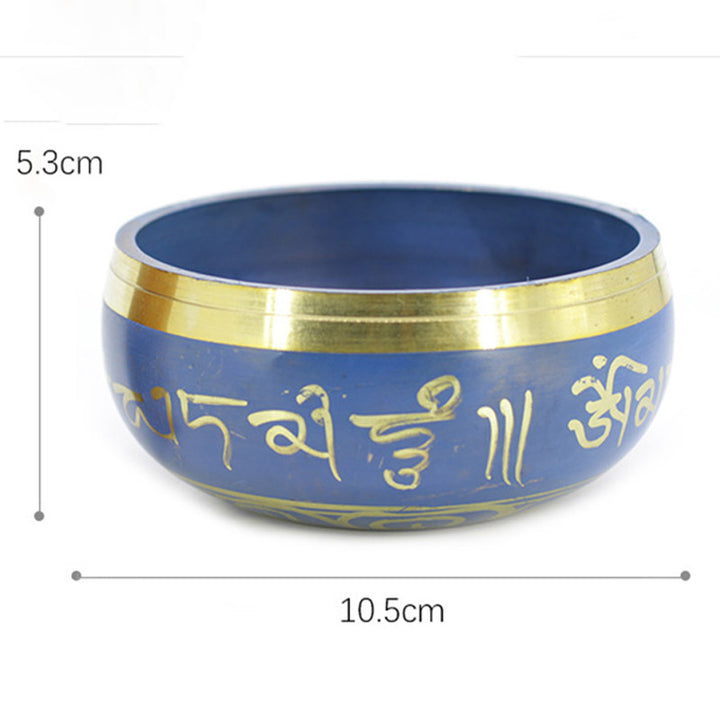Buddha Stones Ciotola tibetana del suono realizzata a mano per il rilassamento Meditazione Preghiera Set di ciotole canore