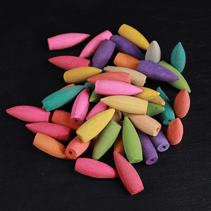 Buddha Stones Aroma floreale misto Sandalo Incenso a riflusso Confezione da 50 coni