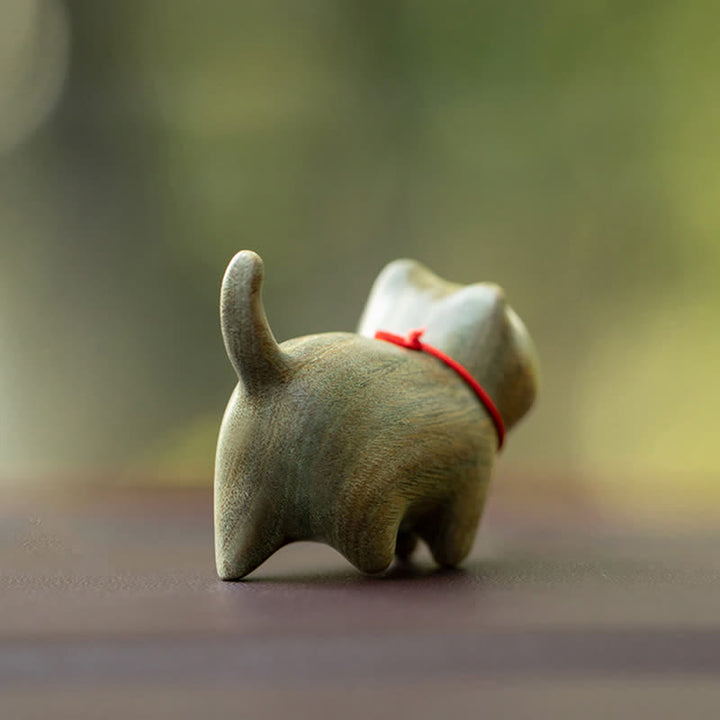 Buddha Stones, Sandalo verde, Piccola foglia, Sandalo rosso, Simpatici animali di gatto, Decorazione rilassante e pacifica - image 4