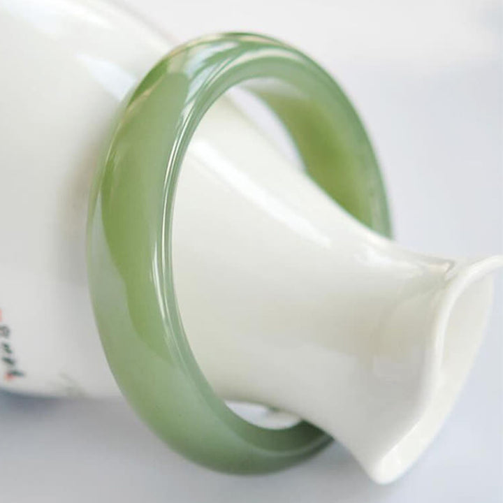 Braccialetto di benedizione dell'abbondanza di giada - 62-64 mm - image 0