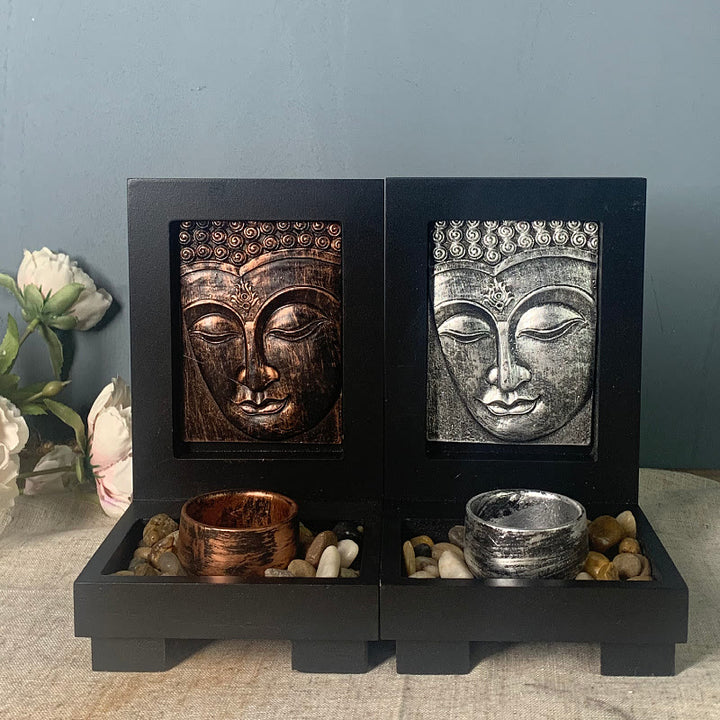 Buddha Stones Buddha Compassione Serenità Casa Preghiera Altare Zen Decorazione - image 2