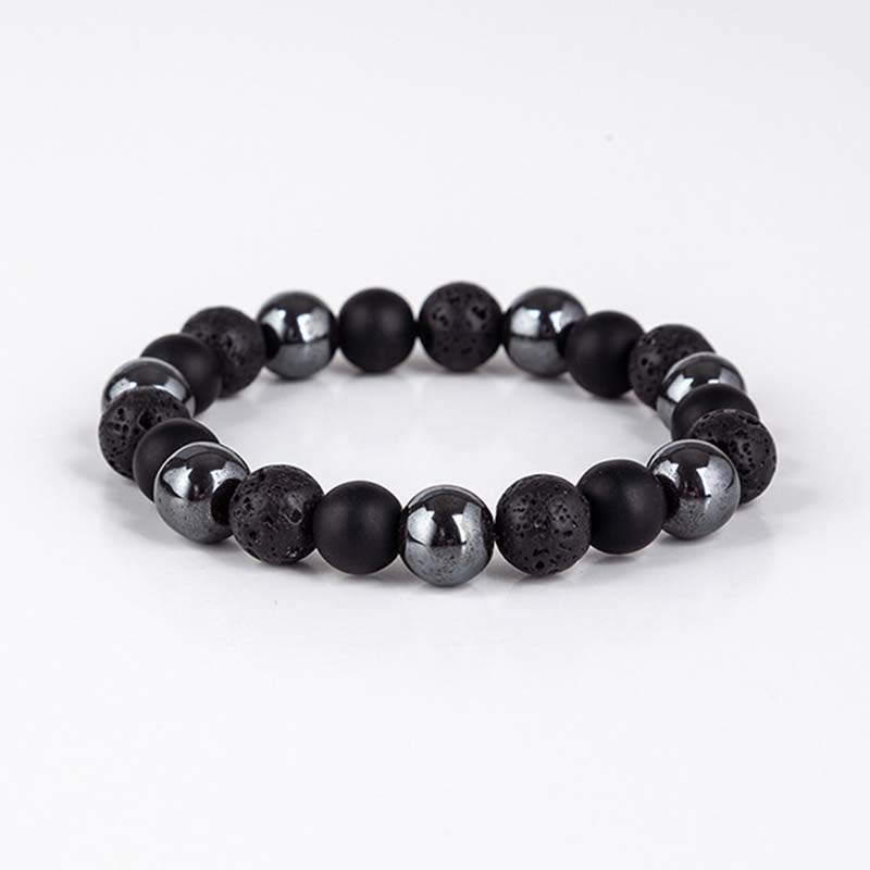 Set di bracciali e collane con occhio di tigre tibetano Buddha Stones