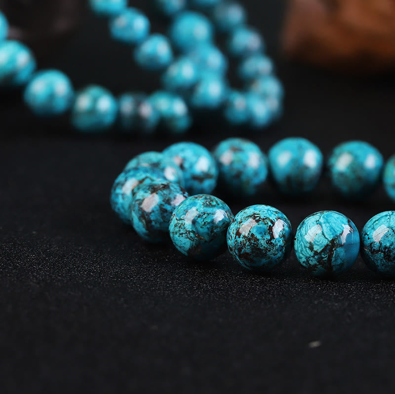 Buddha Stones Braccialetto naturale in pietra fenice forza coraggio