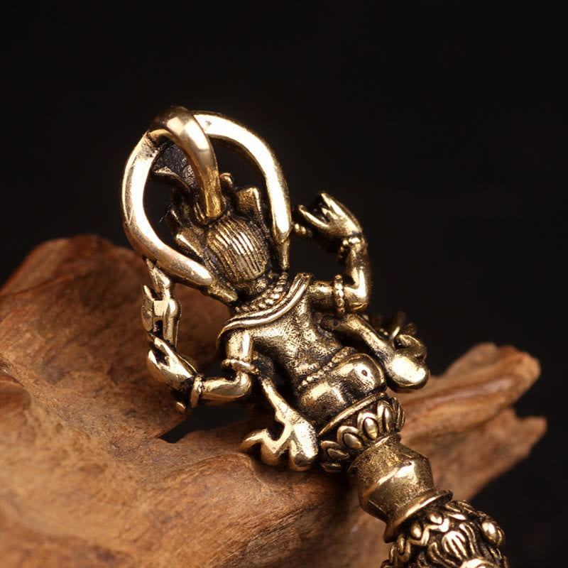 Collana con ciondolo del potere spirituale del Dio elefante della ricchezza Dorje Vajra, Ganesh tibetano Ganpati - image 5