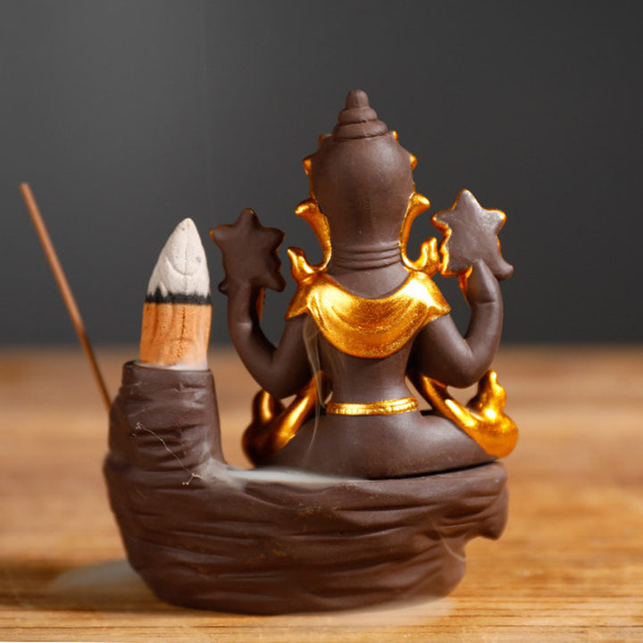 Buddha Stones Buddha tibetano bruciatore di incenso curativo decorazione