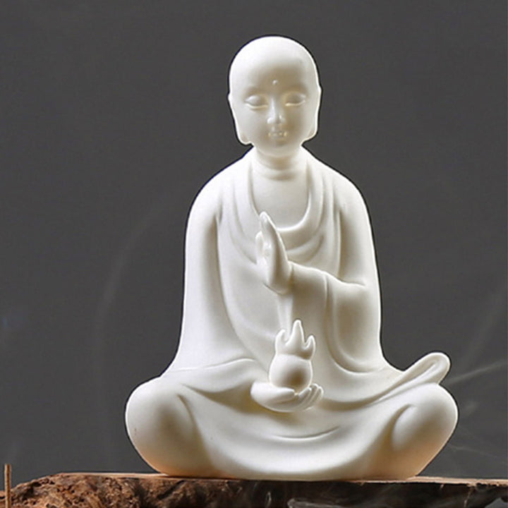 Decorazione a LED in ceramica con benedizione del Buddha Avalokitesvara Ksitigarbha Bodhisattva - image 8