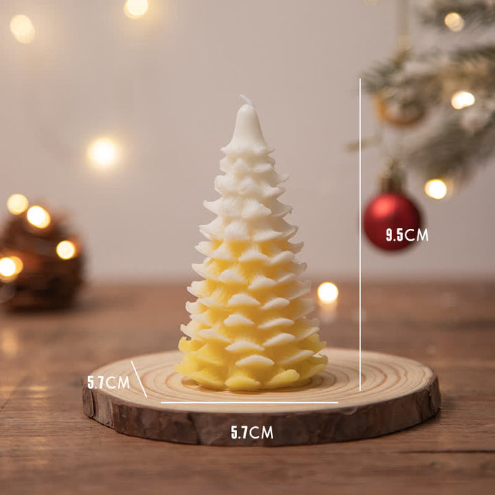 Candela profumata in cera di soia per albero di Natale, regalo per familiari e amici