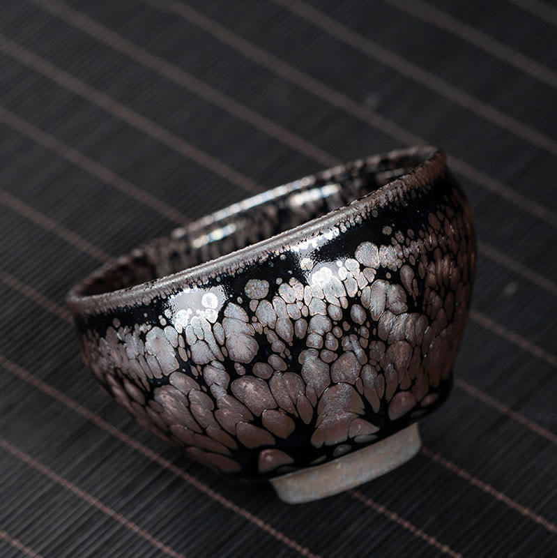 Buddha Stones fatte a mano Fiori di ciliegio Sakura Design Tazza da tè in ceramica cinese Jianzhan Tazza da tè Kung Fu