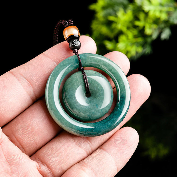 Collana Buddha Stones con fibbia per la pace, fortuna e prosperità