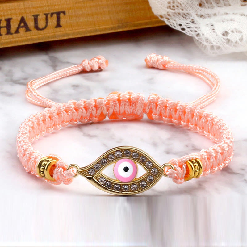 Braccialetto di corda Buddha Stones Evil Eye Keep Away Evil Spirits