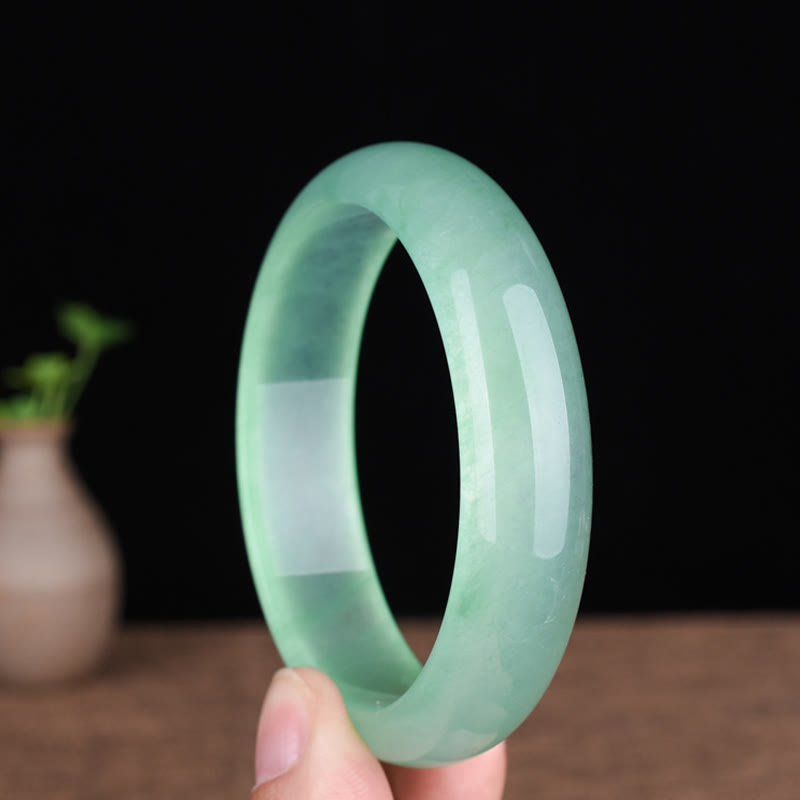 Braccialetto Buddha Stones Natural Jade Luck Healing Prosperity Bangle