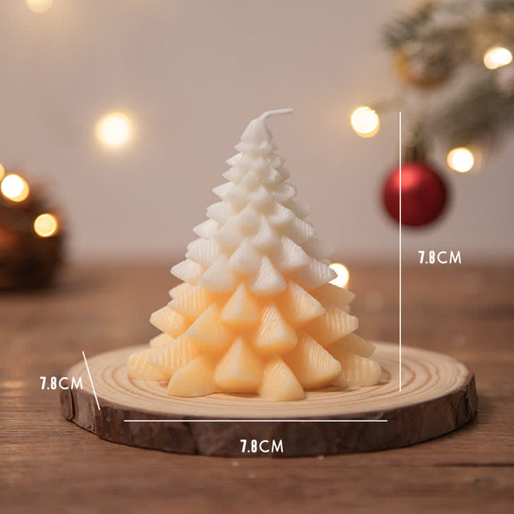 Candela profumata in cera di soia per albero di Natale, regalo per familiari e amici