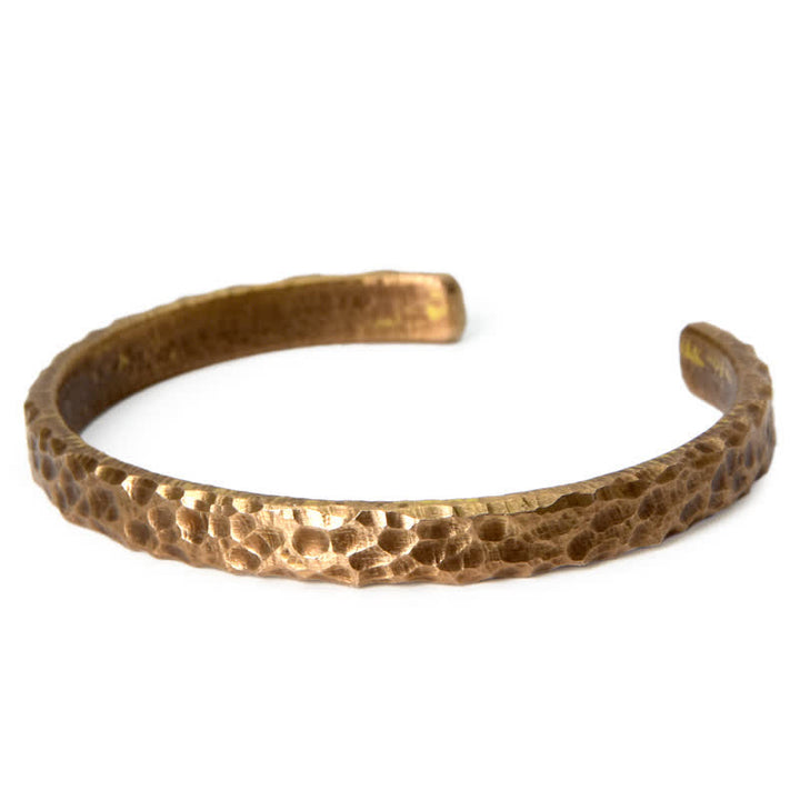 Braccialetto di rame con design semplice Buddha Stones Wealth