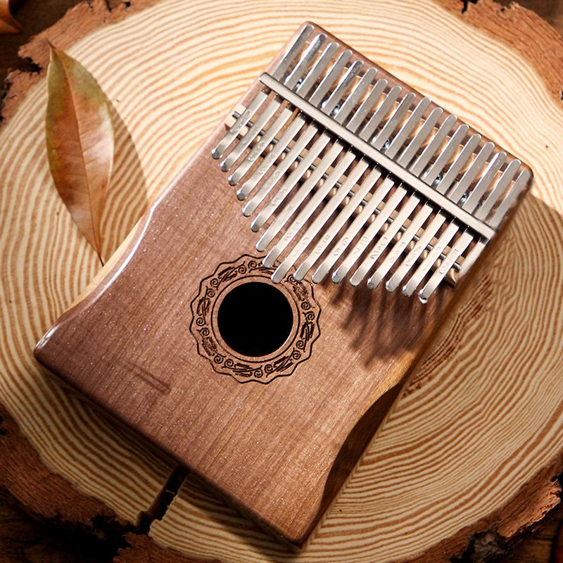 Buddha Stones Kalimba 17 tasti Thumb Piano in mogano Acacia Noce Pianoforte portatile per dita