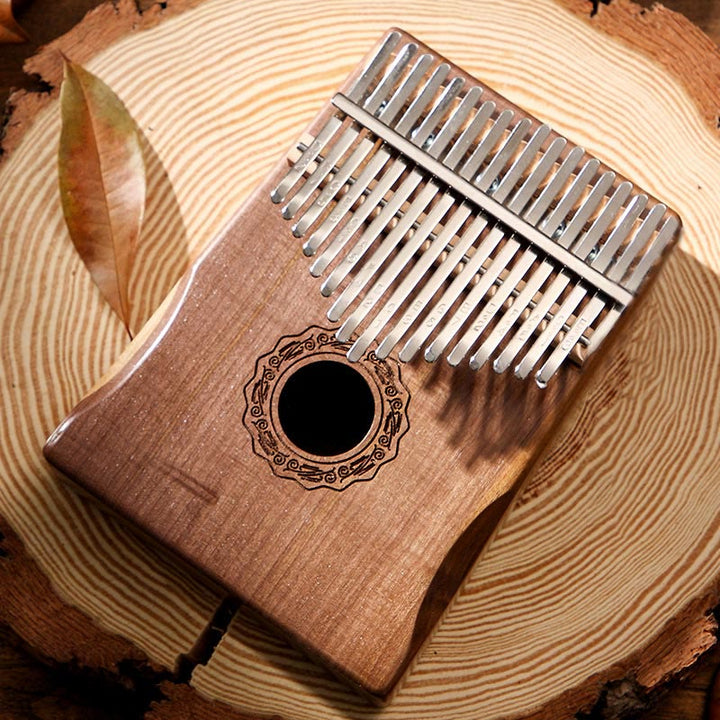 Buddha Stones Kalimba 17 tasti Thumb Piano in mogano Acacia Noce Pianoforte portatile per dita