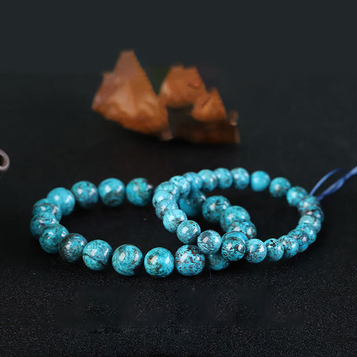 Buddha Stones Braccialetto naturale in pietra fenice forza coraggio