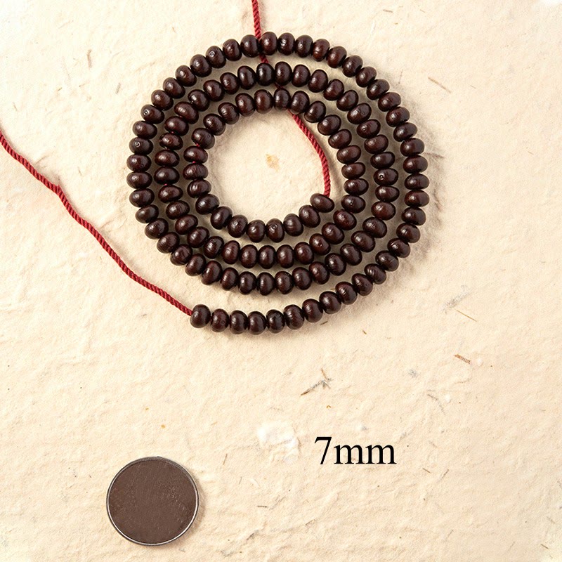Buddha Stones Tibet naturale 108 Mala Beads Purple Bodhi Seed Bracciale della ricchezza