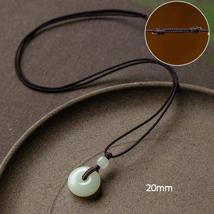 Collana Buddha Stones con fibbia per la pace, fortuna e prosperità