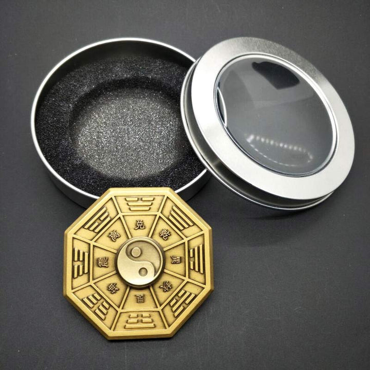 Buddha Stones Fidget Spinner Benedizione Tai Chi Dito Mano Spinner Decorazione - Oro - image 2