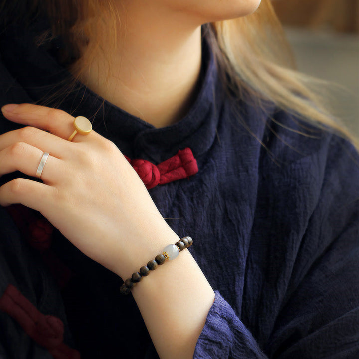 Bracciale Buddha Stones Agarwood Jade Forza Calma