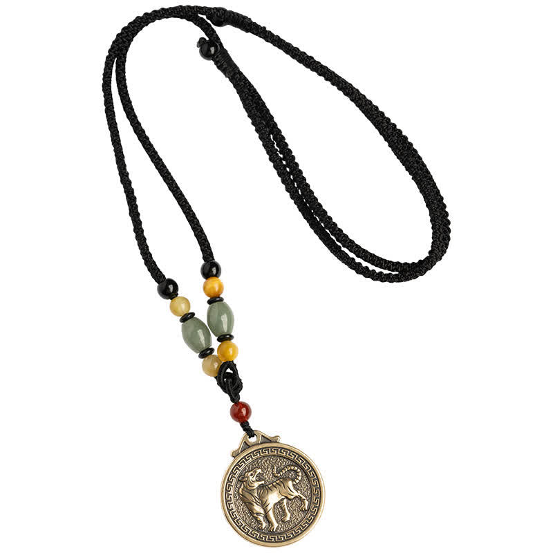 Collana con ciondolo di 12 segni zodiacali cinesi, benedizione, ricchezza e fortuna - image 16