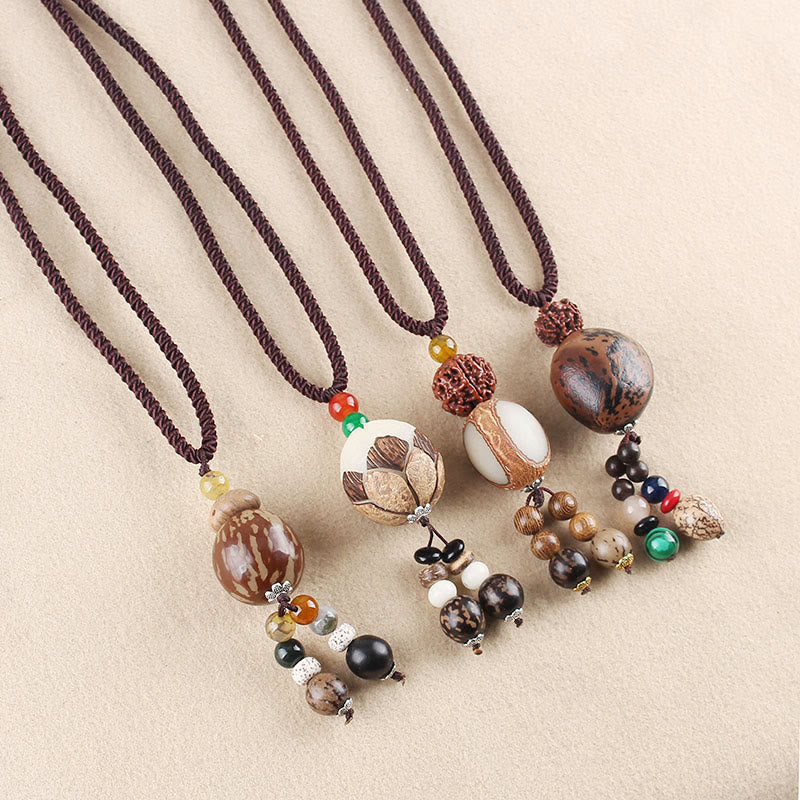 Collana con ciondolo Buddha Stones Bodhi Seed Lotus Wisdom Harmony - image 1